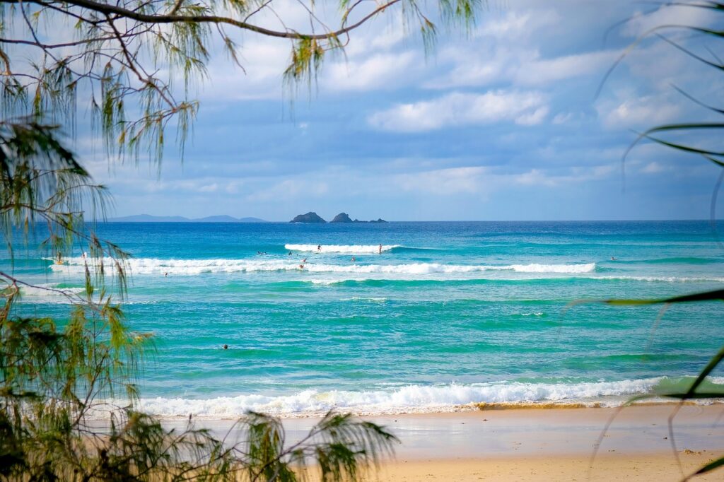 byron bay, watego beach, new south wales, australia, sea, waves, beach, nature, vacations
