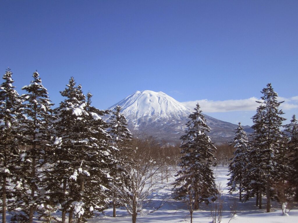 mount yotei, niseko, japan, nature, ski, snow, snowboard, powder snow, winter, to ski, mountains, deep snow, freeride